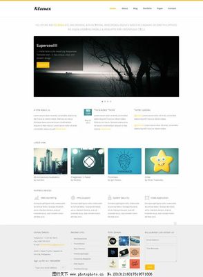 简约风格网站设计 图片与网页的精炼美学